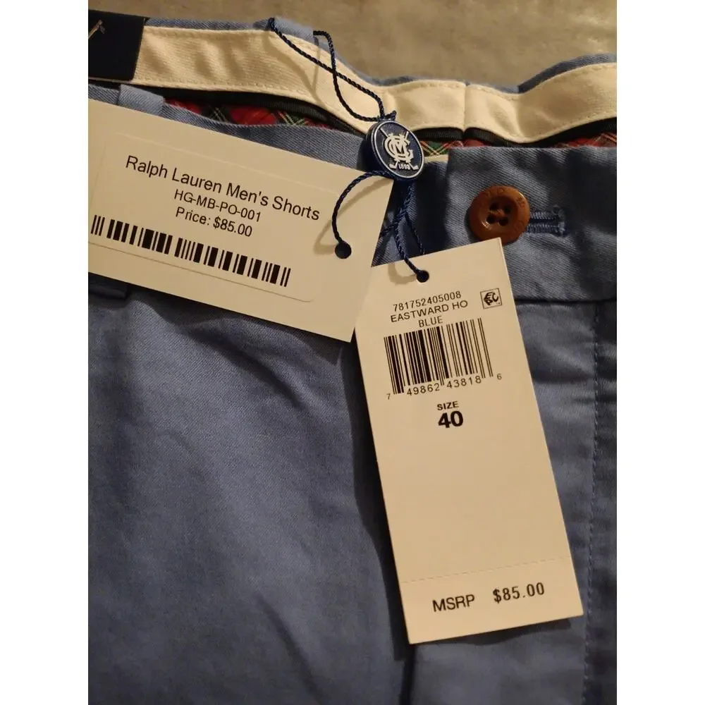 NWT Polo Golf Ralph Lauren Mens Shorts 40 Classic Fit